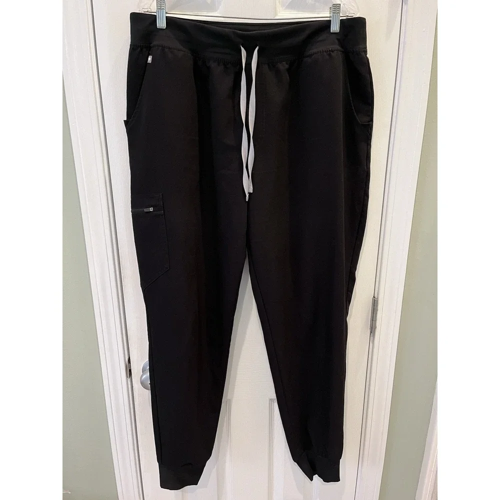 FIGS Technical High Waisted Zamora Cargo Jogger Black Sz XXL 1000207 Nurse